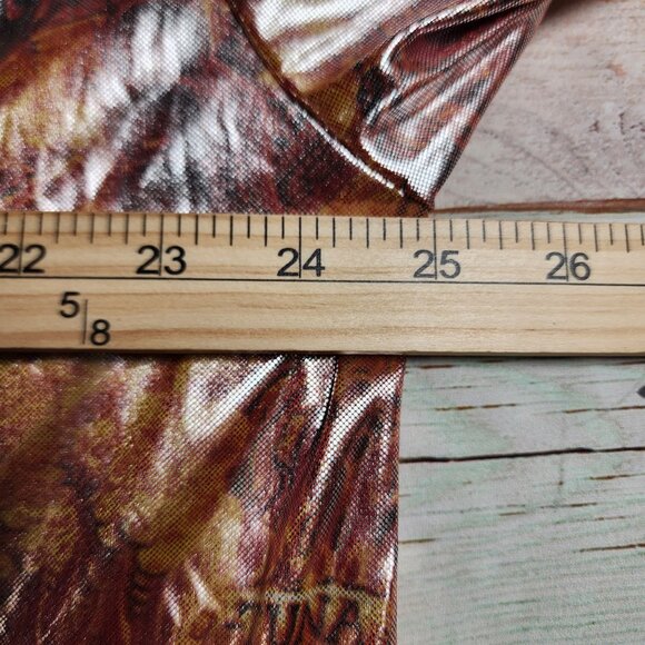 Club YMLA Mens XL "Hot Tuna" Shiny Short Sleeve Button-Up Shirt - Picture 10 of 11